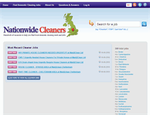 Tablet Screenshot of nationwidecleanerjobs.co.uk